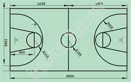 篮球场地标准尺寸高清图片大全-第2张图片-www.211178.com_果博福布斯