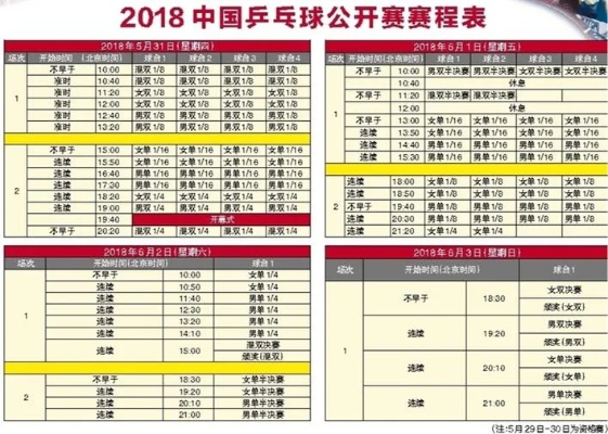 2018乒乓球超级联赛直播时间表及观看方式汇总-第2张图片-www.211178.com_果博福布斯